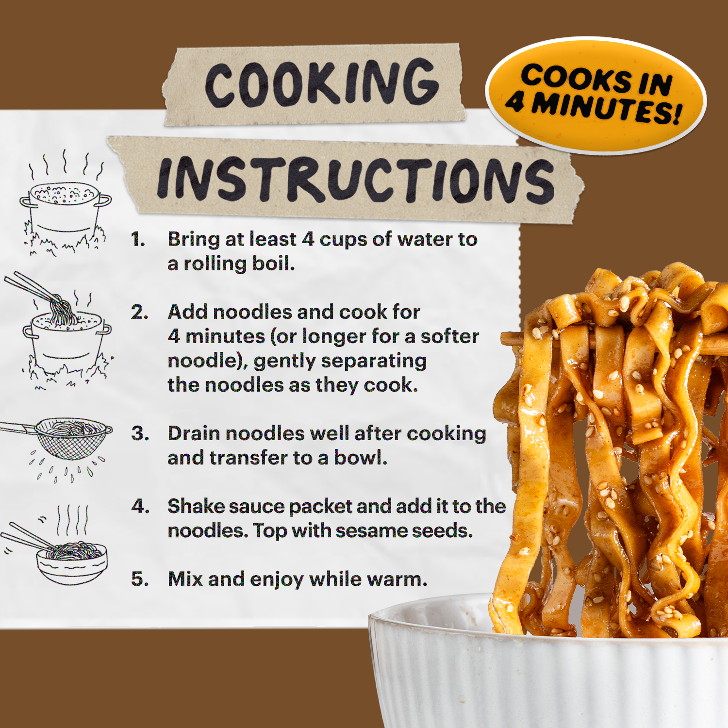 Sesame Miso Noodles | 12 Packs